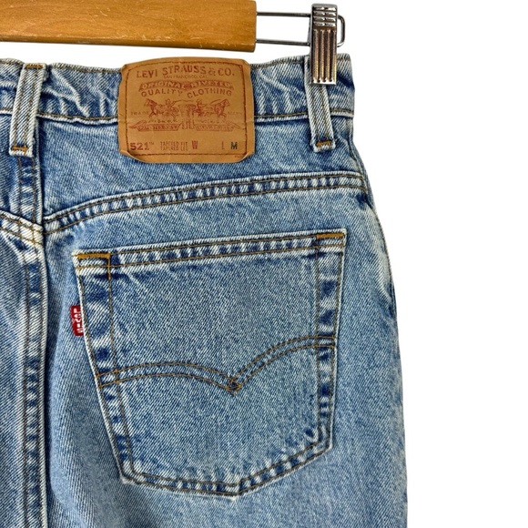 Vintage Levi’s 521 Tapered High Rise Womens Mom Jeans Made in USA 90's Size 27 - Picture 10 of 16